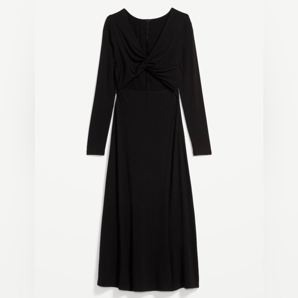 NWT! Fit & Flare Twist-Front Cutout Midi Dress for Women 💜 - Picture 6 of 9